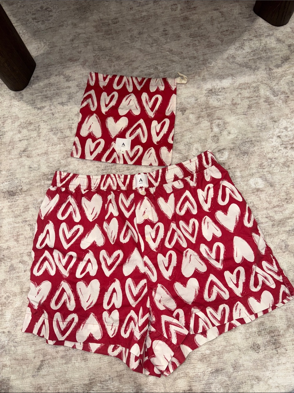 Anthropologie PJ Shorts + Bag
